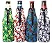 Best Beer Bottle Sleeve – Pack of 4 Camo Thick Neoprene Bottle Cooler with Zipper, Collapsible, Keep Your Drinks Cool and Hands Dry, by Joy Bright