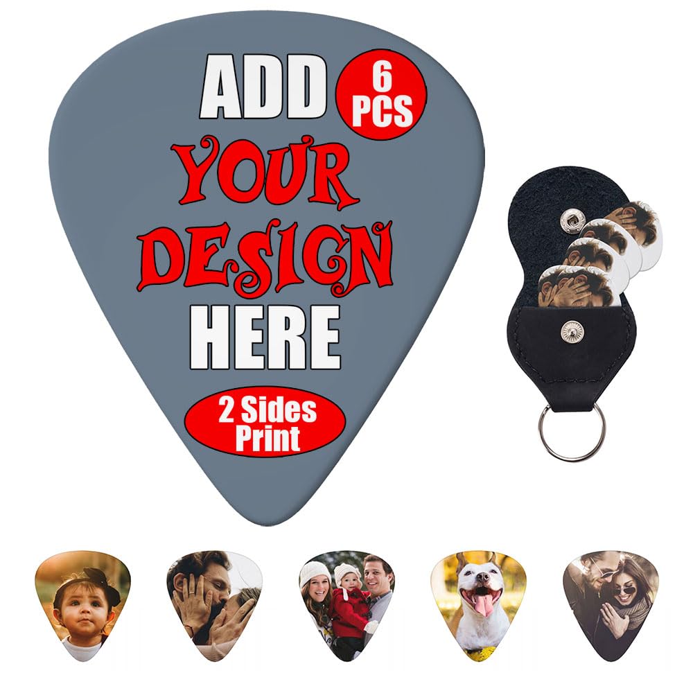 GRAXILON Custom Guitar Picks 6-PCS Personalized Add
