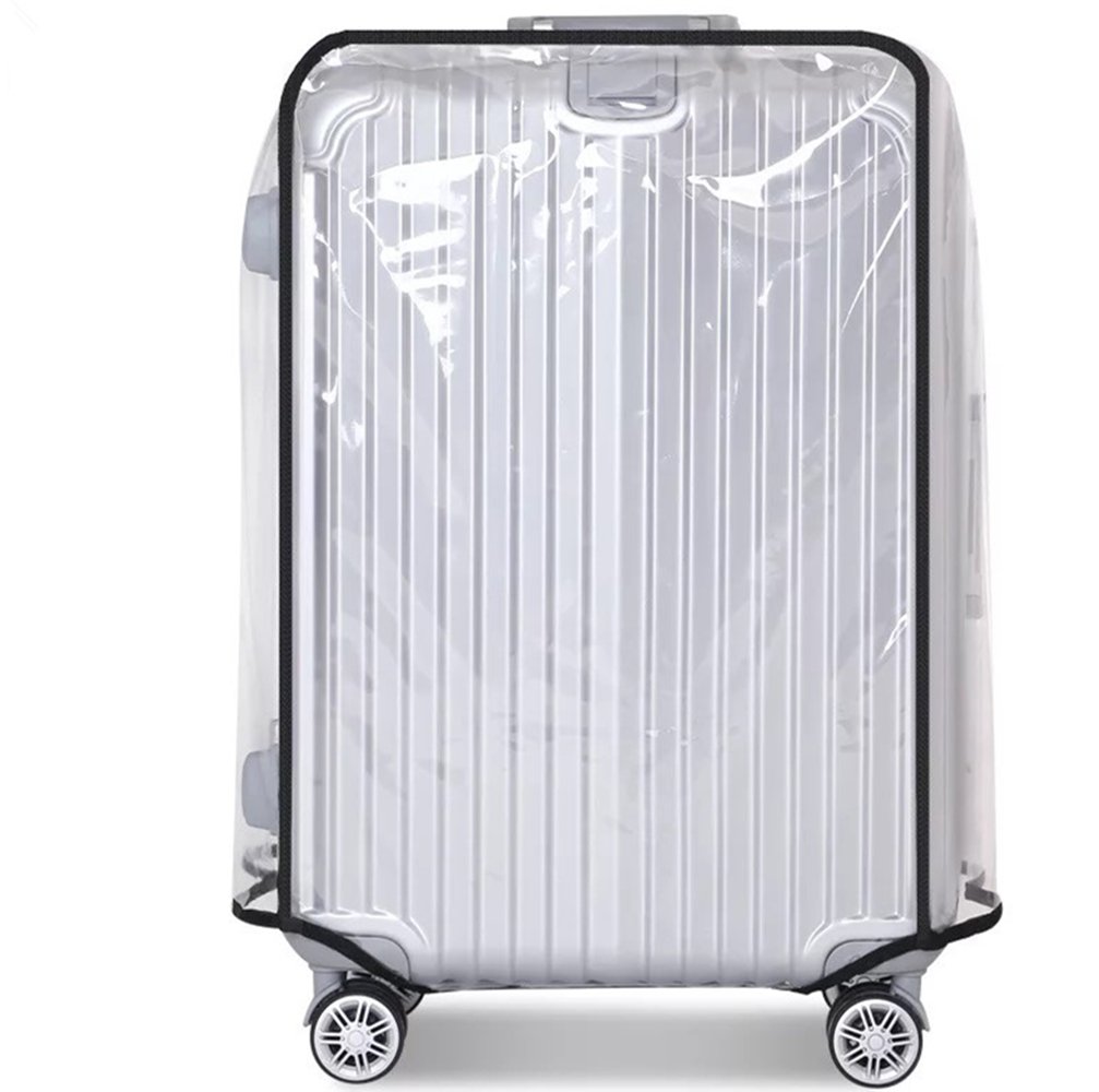 JenKin Luggage Protector Suitcase Cover PVC Waterproof Travel Suitcase Fits Most to 30