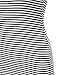 Awesome21 Women's Casual Stretch Striped Caged Racerback Bodycon Midi Dress