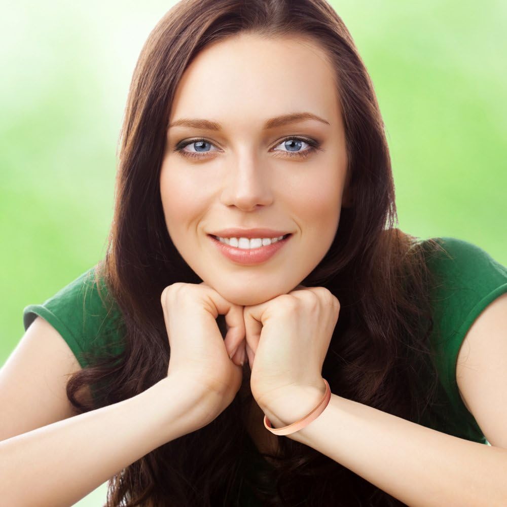 Copper Bracelet for Arthritis - Guaranteed 99.9% Pure Copper Magnetic Bracelet Men + Women 6 Powerful Magnets Effective Natural Joint Pain Relief, Arthritis, RSI, Carpal Tunnel. (1 Bracelet): Clothing