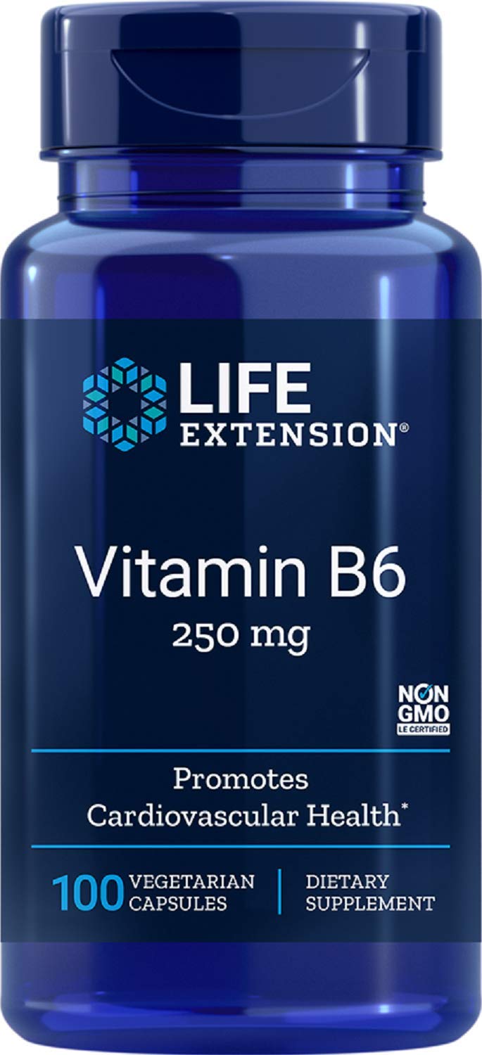 Life Extension Vitamin B6 250 mg, 100 Vegetarian Capsules: Health & Personal Care