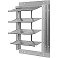 Dayton 12" Backdraft Damper/Wall Shutter, 12-1/2" x 12-1/2" Opening Required (1, 3-Panel)