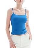 PUMIEY Womens Tank Tops Square Neck Sleeveless