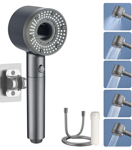 Toma De Pared Para Ducha De Mano Hansgrohe - Conexión Roscada 1/2" - Acabado Cromo Negro Cepillado - Ref. 26887341