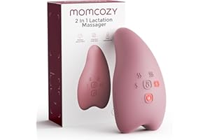Momcozy Warming Lactation Massager Pro, Enhanced Heating + Vibration, Quick Charging, Improves Milk Flow & Alleviates Breast 