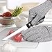 Cut Resistant Gloves Protection High Performance of Level 5 - Comfortable, Good Elastic, and Food Grade (M) Wizvv
