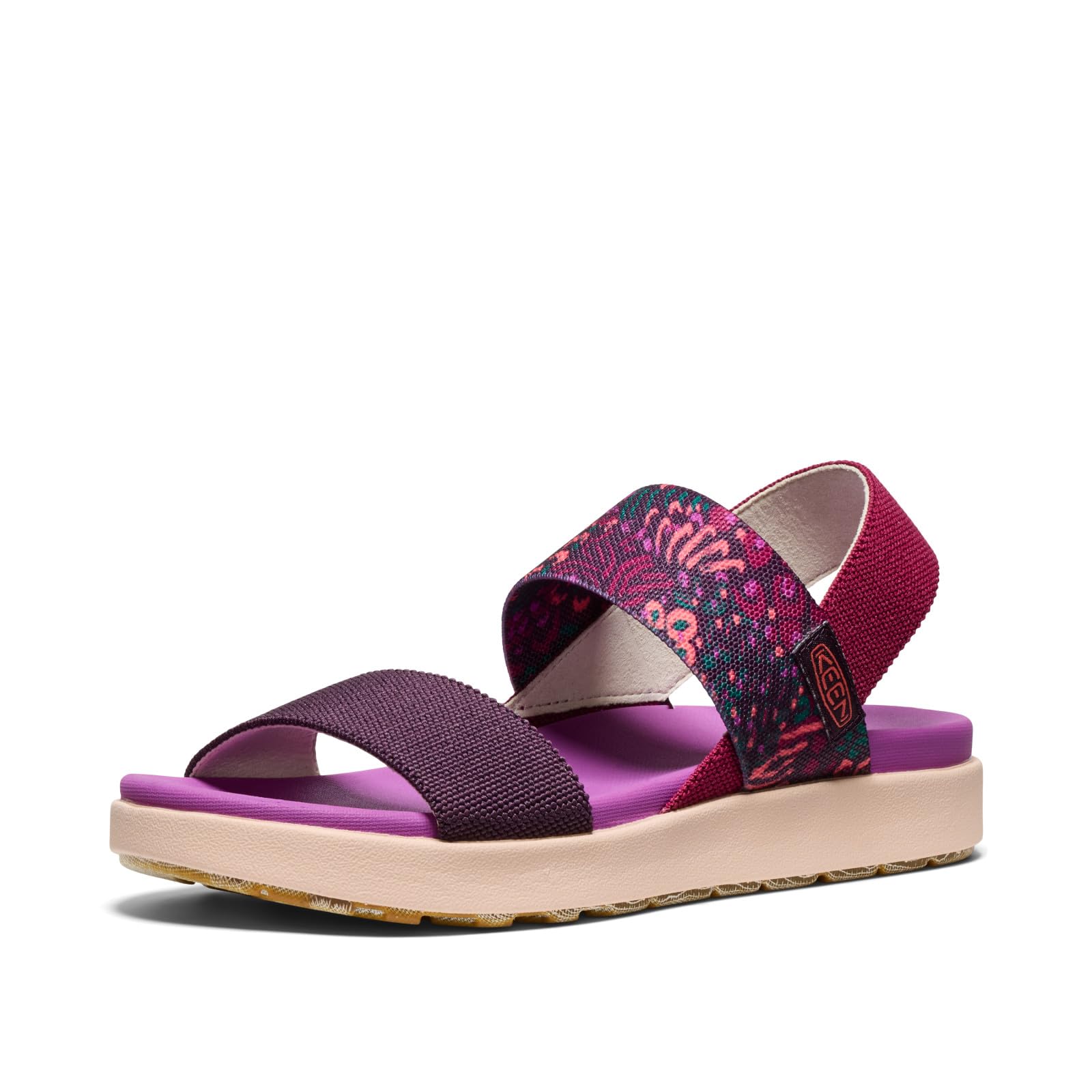 KEEN Women's Elle Backstrap Casual Platform Open Toe Wedge Sandals, Beaujolais/Plum Perfect, 10.5 Image KEEN Women's Elle Backstrap Casual Platform Open Toe Wedge Sandals, Beaujolais/Plum Perfect, 10.5 Image