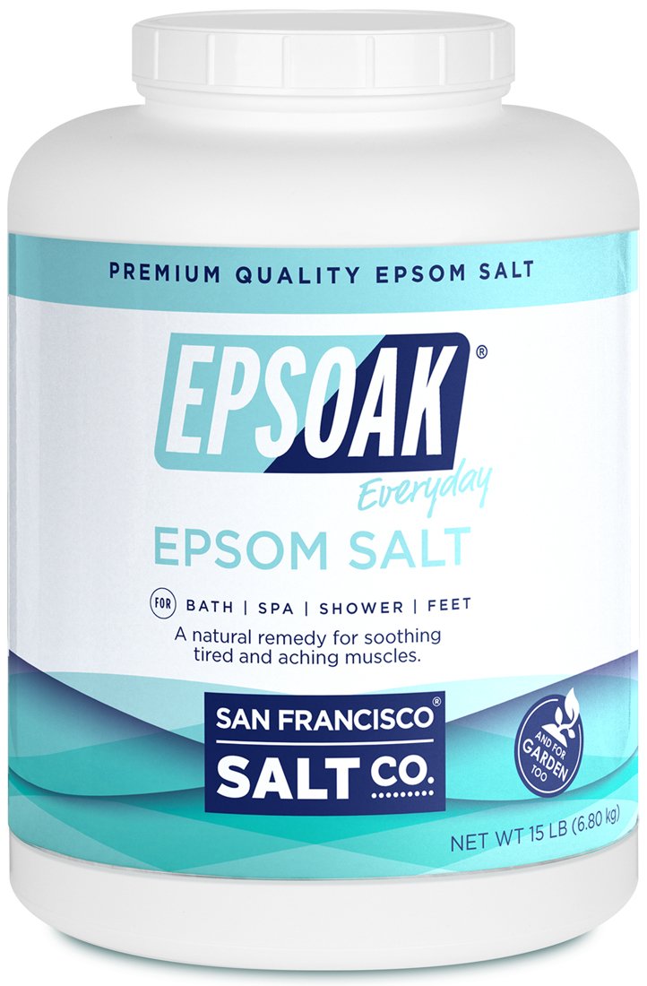 Epsoak Epsom Salt (15 lb. Canister) USP Magnesium Sulfate Buy Online