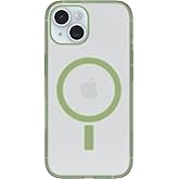 OtterBox Clear case with Colorful Grip Edge case for iPhone 15 - Moray (Green)
