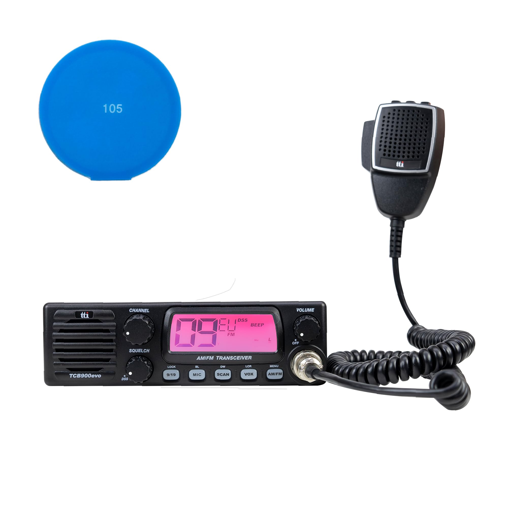 Kit of Radio CB TTi TCB-900 EVO + Gift Sticky pad Blue