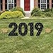 Big Dot of Happiness Gold 2025 Graduation Party Yard Signs - Outdoor Lawn Decorations - 2025