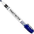 Markal 96825 Valve Action Liquid Paint Marker with 1/8" Bullet Tip, Blue (12 Markers)