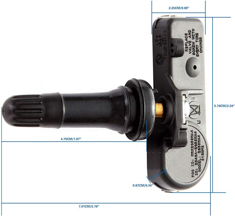 ROADFAR 315MHz Programmed Tire Pressure Monitoring System Sensor (TPMS) Fits for Buick Cadillac for Chevy GMC Pontiac Saturn 13598771 13598772 Sets of 4: Automotive