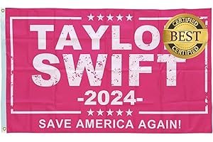 OPPSIE Taylor 2024 Flag 2x3 ft Pink Musician Flags for Room College Dorm Bedroom Wall Tapestry Decor - Indoor and Outdoor Funny Party Swift Banner for Swifties Gifts