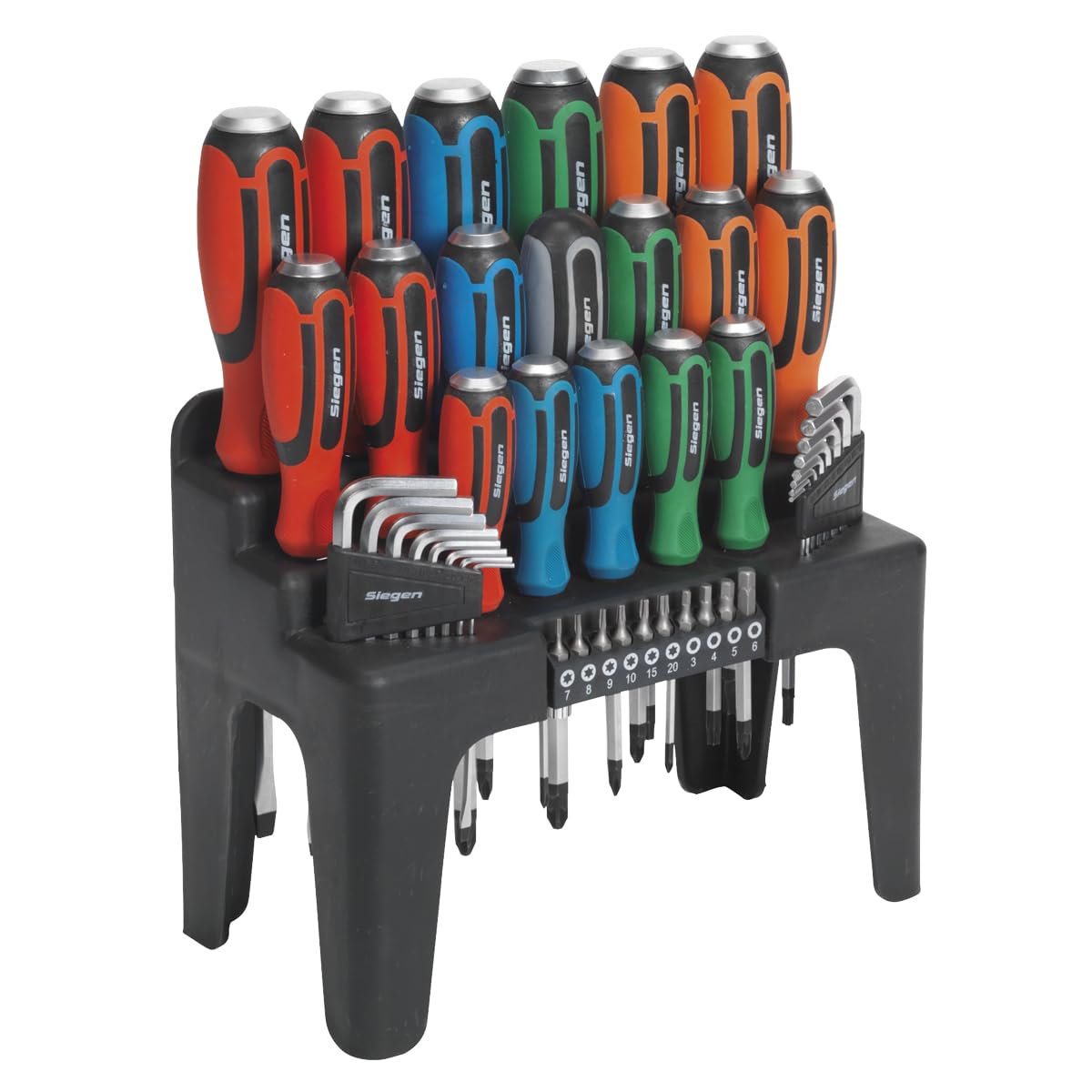 Sealey 44pc Hammer-Thru Screwdriver, Hex Key & Bit Set - S01106