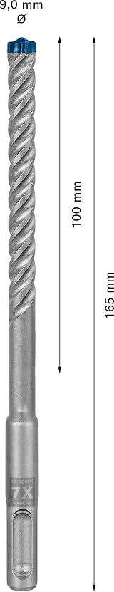 Bosch EXPERT SDS plus-7X Hammer Drill Bit 9 mm 100 x 165 mm view 3