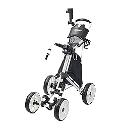 FLAGTAG Golf Push Cart 4-Wheels,Folding Golf