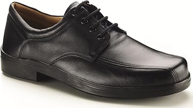 mens wide fit black shoes