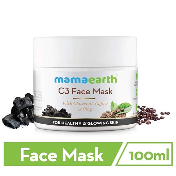 Download Amazon Com Mamaearth Charcoal Coffee And Clay Face Mask Made In The Himalayas All Natural With Organic Ingredients Beauty PSD Mockup Templates