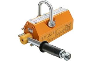 RYFT Magnetic Lifter, 2200Lbs Permanent Lift Magnets with Release, 1000KG Lifting Magnet with Strong Neodymium Magnets, Used in Shop Crane, for Hoist, Board, Lifting Plate Steel