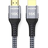 Avaoaa 16K 8K 4K HDMI Cable 2.2 96Gbps 6.6FT, Ultra High Speed Cable 8K 4K 240Hz 144Hz 120Hz Braided HDMI Cord Compatible for PS5 Xbox Support ARC eARC HDR10+ HDCP2.3 Gaming Monitor TV Laptop Blu-ray