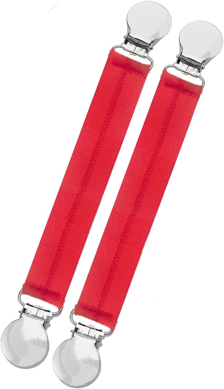 Pant Clip on Amazon: Boot Snugs Boot Clips, Boot Straps Stirrups - Boot Snugs Boot Straps Pant Clips for Smooth Jeans in Boots (5" Red (Long))