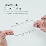 WINSOME Invisible Plate Hanger for Wall 37-46 cm White Steel view 4
