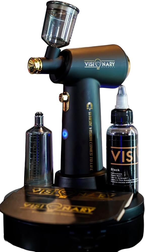 Pro Visionary Airbrush ! Enhancements Stencil + Dye + Included in Stock
