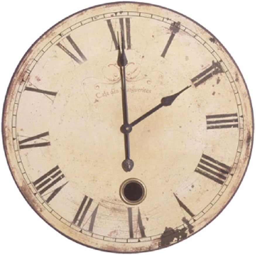 French Style Café Des Marguerites Pendulum Clock 58cm Amazon.co.uk