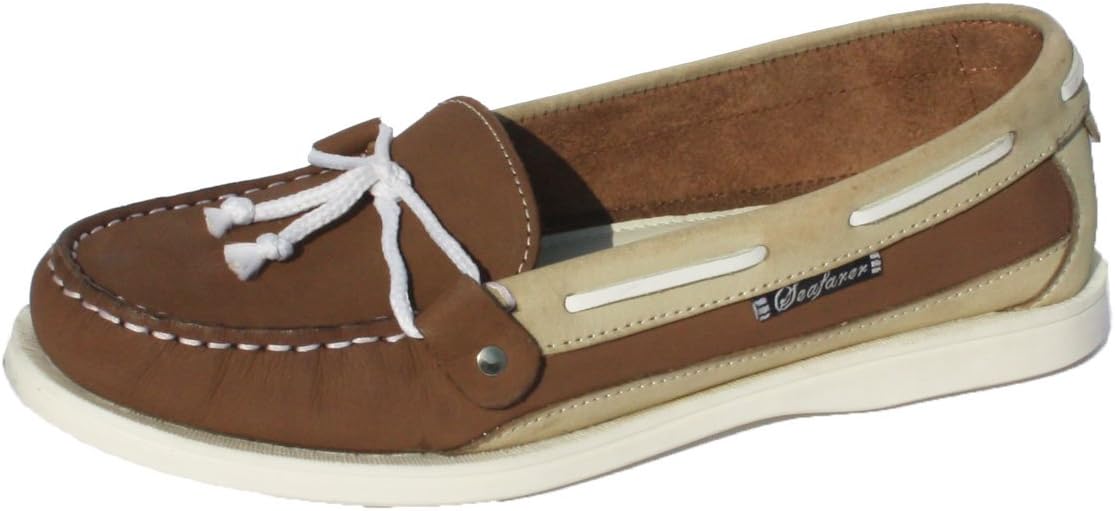 Ladies Seafarer Yachtsman Nubuck Leather Boat Deck Shoes Sizes 4 - 8