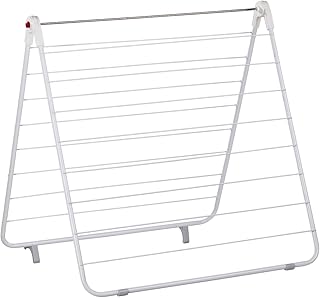 Leifheit Badewannentrockner Classic Bath 110, mit 11m Trockenlänge für 1 Waschmaschinenladung, in verschiedenen Positionen einstellbar, Wäschetrockner für die Badewanne, platzsparender Standtrockner