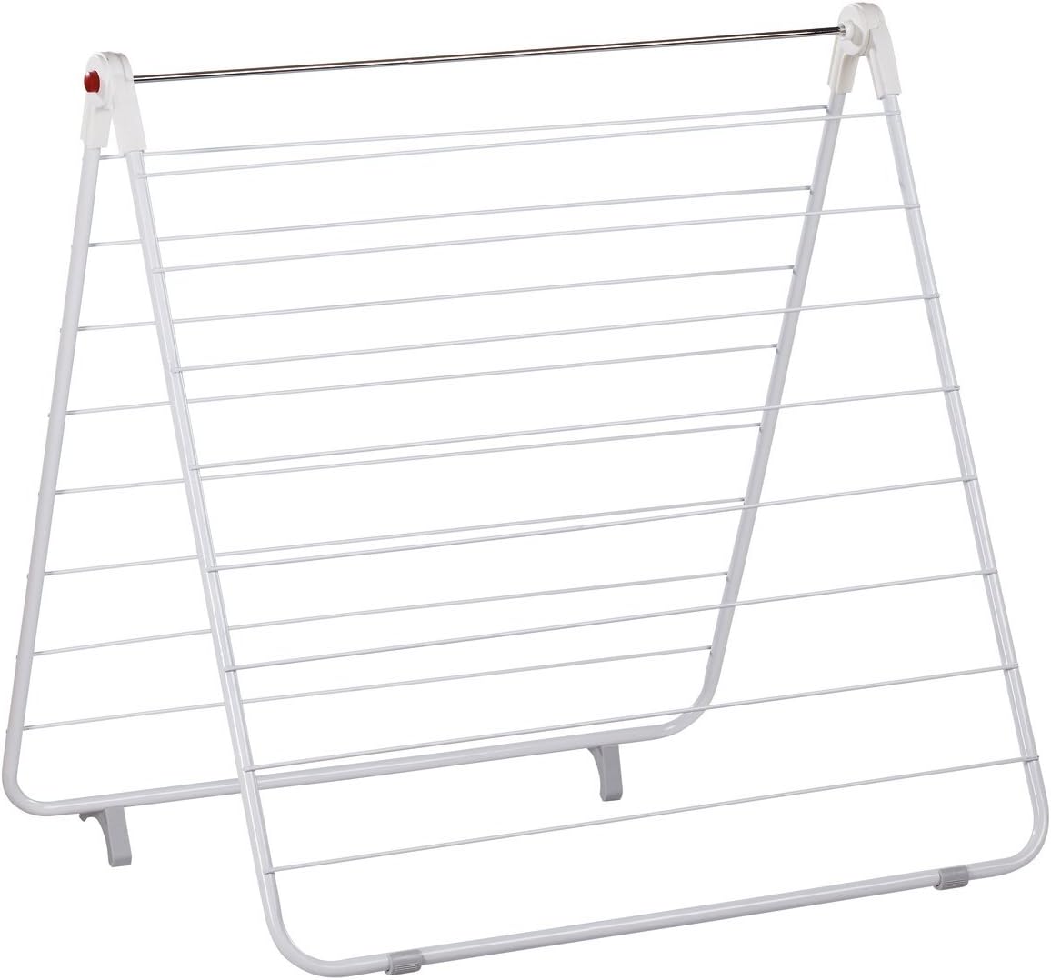 Leifheit Badewannentrockner Classic Bath 110, mit 11m Trockenlänge für 1 Waschmaschinenladung, in verschiedenen Positionen einstellbar, Wäschetrockner für die Badewanne, platzsparender Standtrockner