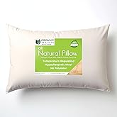OrganicTextiles Australian Wool Pillow with Organic Cotton Cover (King Size) GOTS Certified, Adjustable Loft, Head and Neck Pain Relief Support, Back Side Stomach Sleepers, Bed Pillow for Sleeping