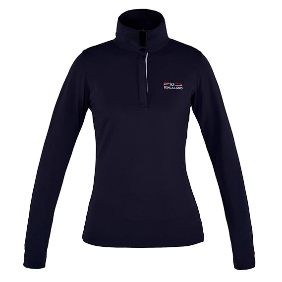 Kingsland Damen Langarm Poloshirt Camilla Farbe Reitbekleidung Navy