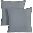Utopia Bedding Throw Pillows Insert (Pack of 2, Grey) 26