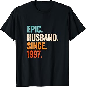 Epic Husband Since 1997 | 29th wedding anniversary 29 years T-Shirt