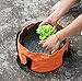 SumDirect 9.4”x5.1” Portable Multifunctional Foldable Collapsible Outdoor Wash Basin Bucket for Camping Hiking Fishing Traveling with Carrying Pouch