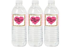 Big Dot of Happiness Be My Galentine - Galentine’s and Valentine’s Day Party Water Bottle Sticker Labels - Set of 20