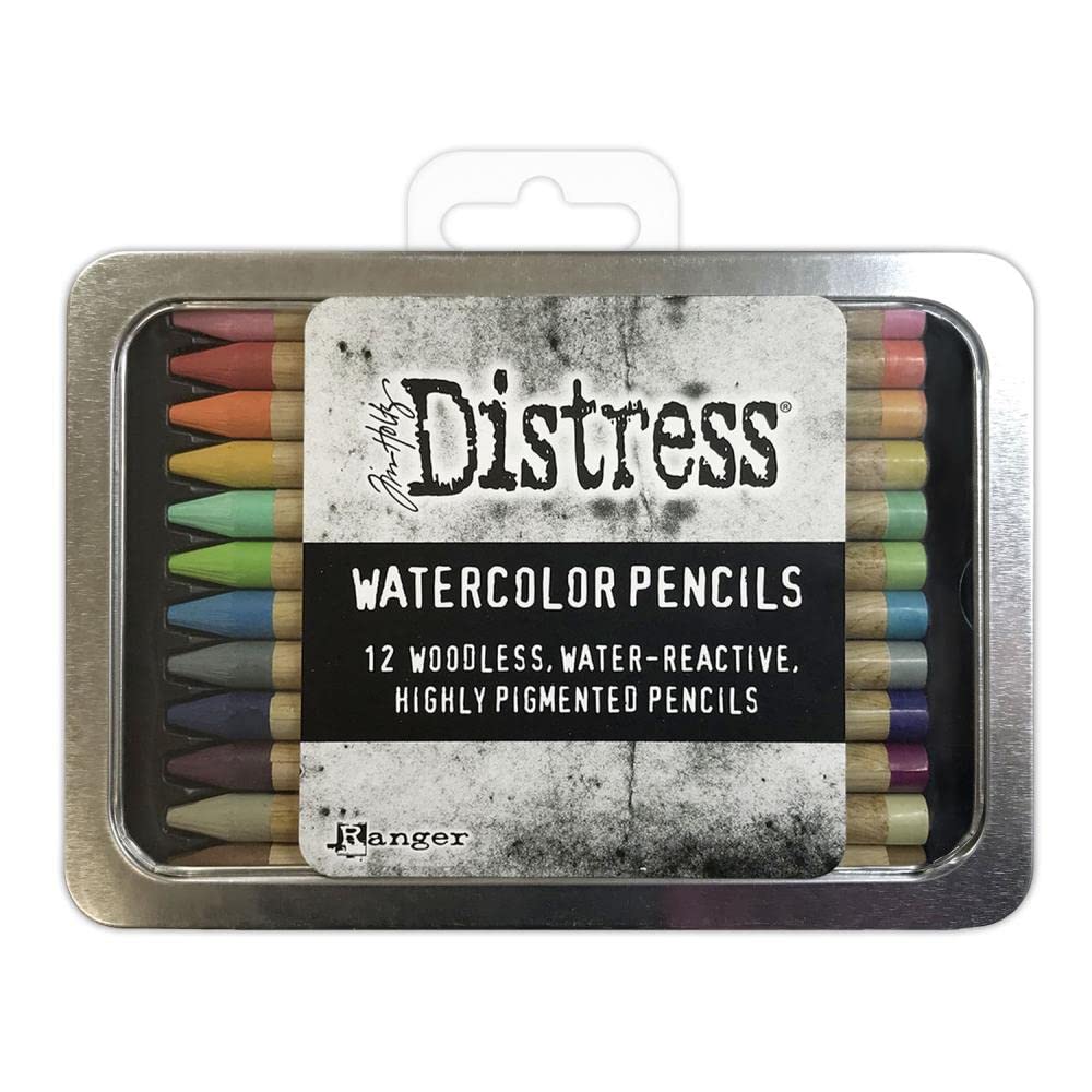 Ranger Tim Holtz Distress Watercolour Pencils Set 2-12 pcs