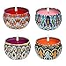 Scented Candles Lavender, Lilac, Lotus and Rose Strongly Scented Candles, 100% Natural Soy Wax Candle Use for Aromatherapy, Weddings, Travel Tins, Gift (4 Packs Lavender Lilac Lotus&Rose)