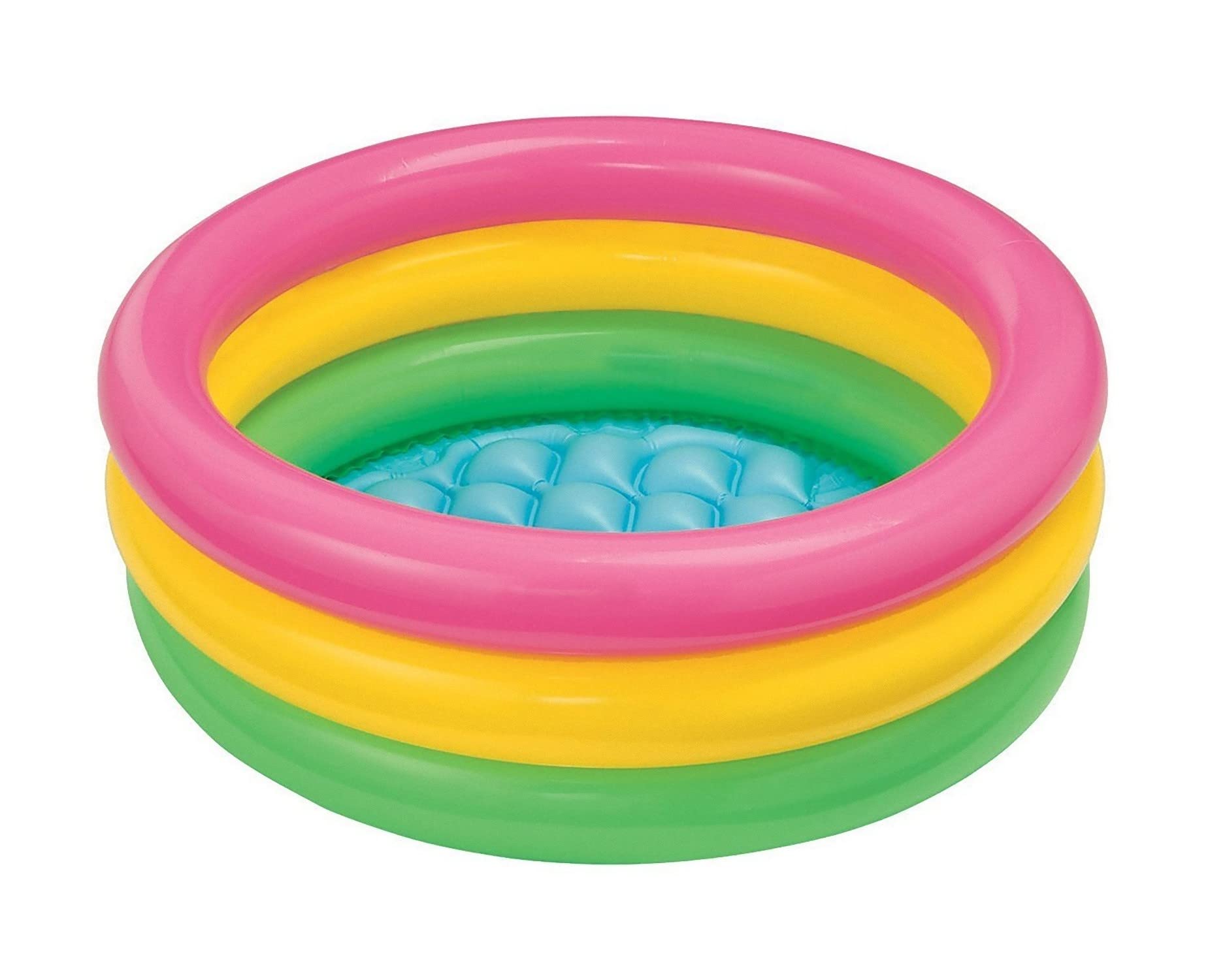 Intex 57107NP John Adams Leisure 24-inch Sunset Glow Baby Pool, Pink-Yellow-Green, 1 Size