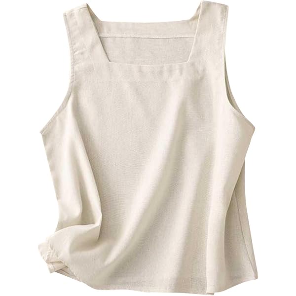 HGps8w Womens Cotton Linen Camisole Summer Causal Sleeveless Tank