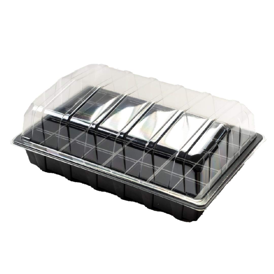 Nutley's Seed Propagator Set – 40 Cell Seed Tray with Clear Humidity Lid & Base Tray (38x24cm) – Seed Germination Propagation Kit for Seedlings, Plants & Cuttings, With Drainage Holes