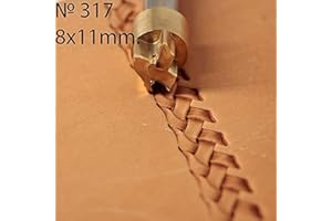 DandS ltd Leather Stamp Tool,Knitting, Professional Steel Craft Tool for Leatherworking, Embossing, Carving & Stamping Leather Projects, Belts Wallets & DIY Projects Compatible with Mallet #317