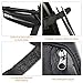 FlexDin Bicycle Triangle Frame Tool Bag Aerodynamic Design for Road Racing/Touring, Cycling Under Seat Road Bike Top Tube Pack Pouch Waterproof 0.6L Black