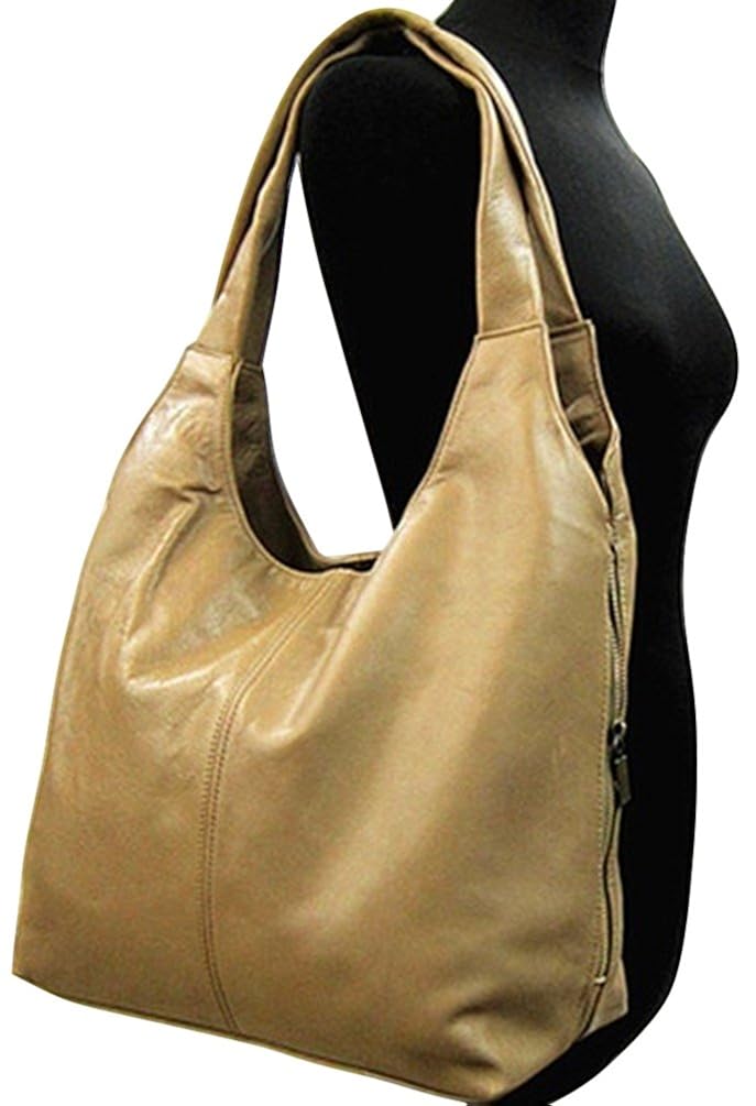 Handbag Bliss Large Super Soft Italian Leather Slouch Shoulder Bag