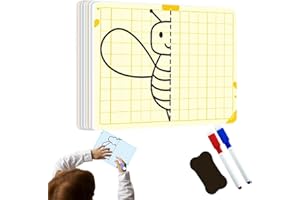 Symmetry Carte à dessin – Outil d'art éducatif pour enfants, apprentissage de la géométrie et aide au dessin créatif avec mir