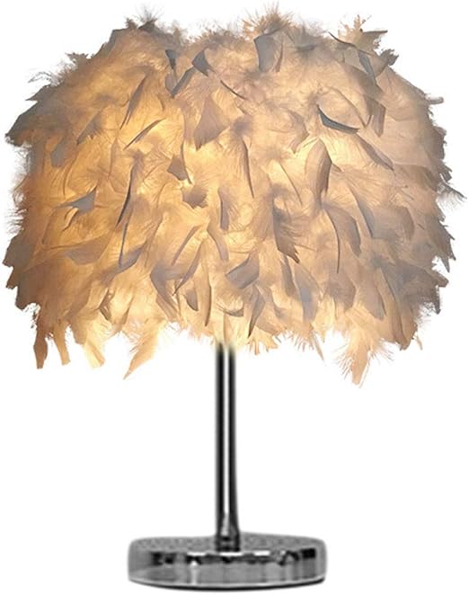 feather table lamp