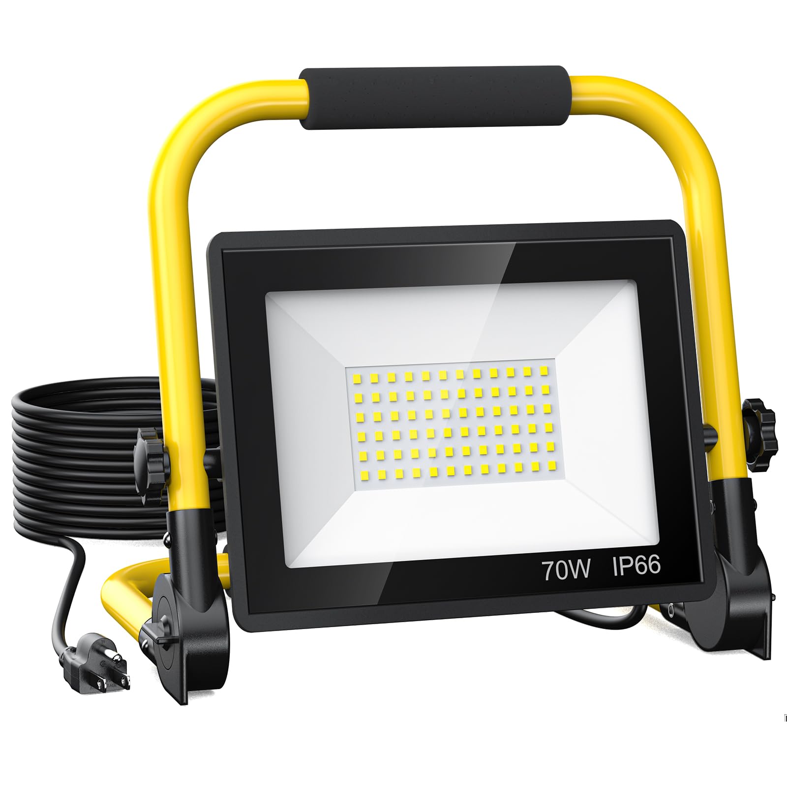 Photo 1 of 10000 Lumen LED Work Light: Portable Work Light with 6FT Cord - IP66 Waterproof Flood for Indoor/Outdoor Job Site Workshop Construction Garage Lighting, Tool Gifts for Men, Dad, Him